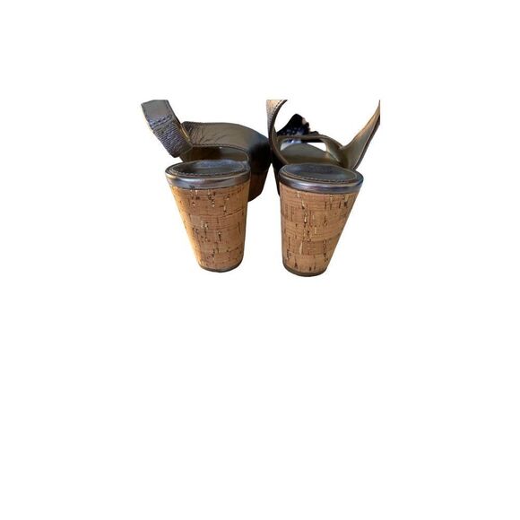 Circa Joanand David luxe wictoria two-tone metallic wedge, size 8 - Picture 4 of 5